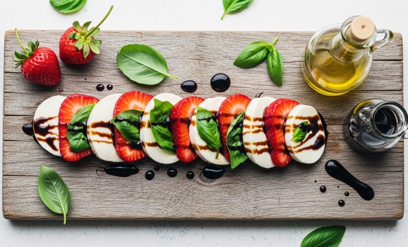 Balsamic Strawberry Caprese Recipe: A Sweet & Savory Summer Delight