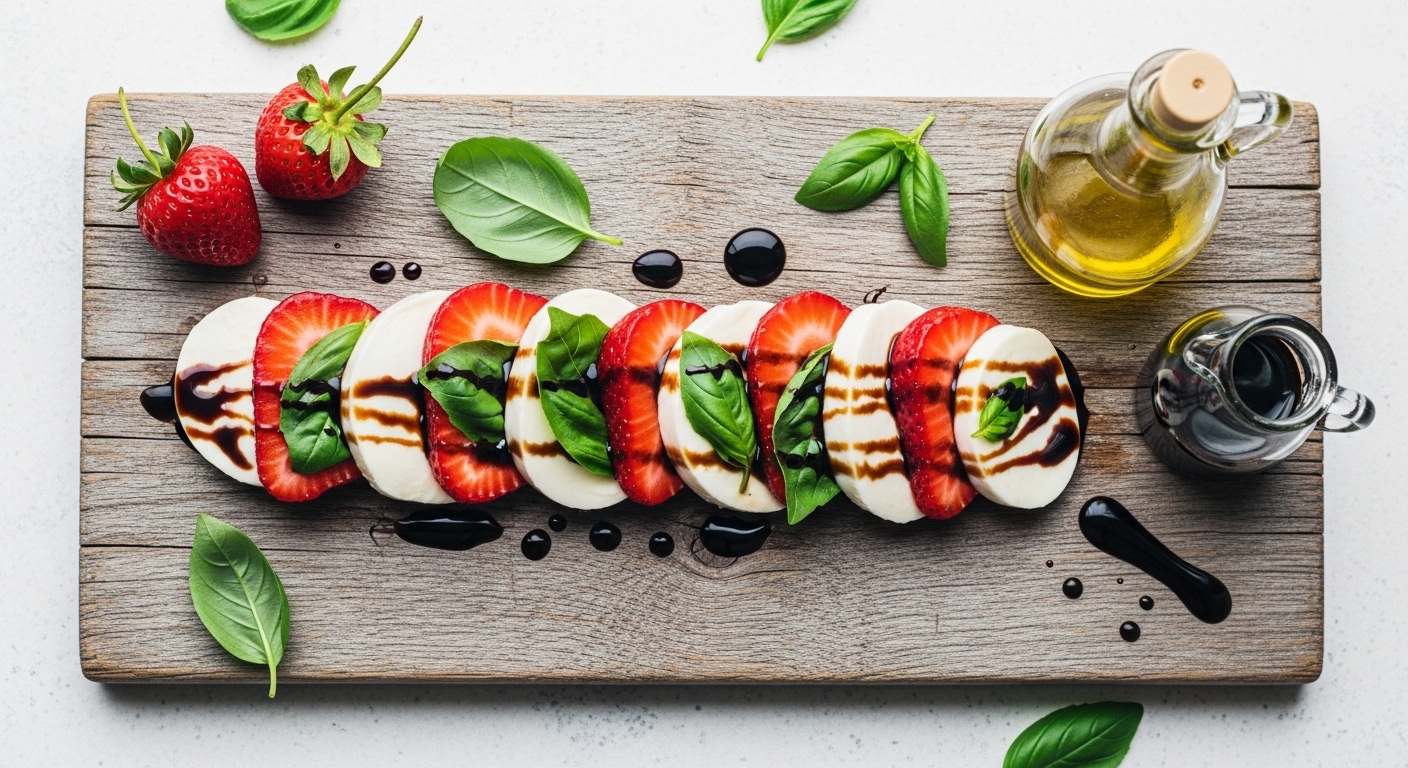 Balsamic Strawberry Caprese Recipe: A Sweet & Savory Summer Delight