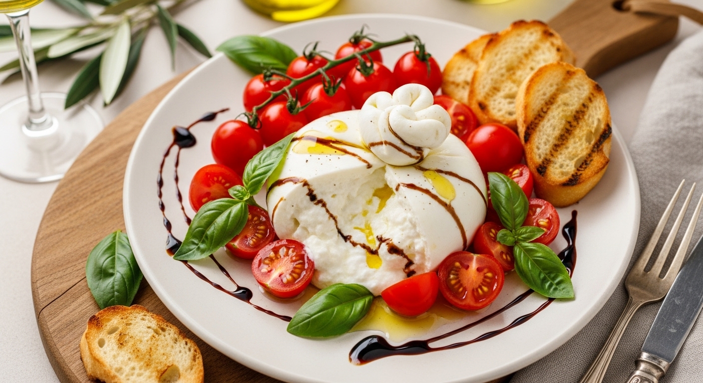 Burrata Cheese Appetizer: A Creamy and Delicious Starter