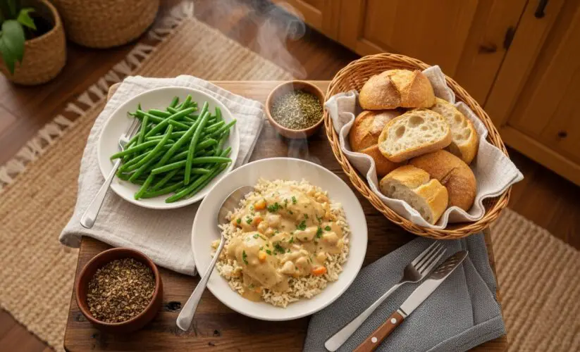 Creamy Smothered Chicken and Rice Recipe – A Comforting Delight