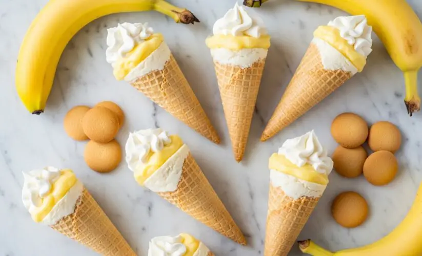 Banana Pudding Cheesecake Cones Recipe: A Delightful Dessert Fusion