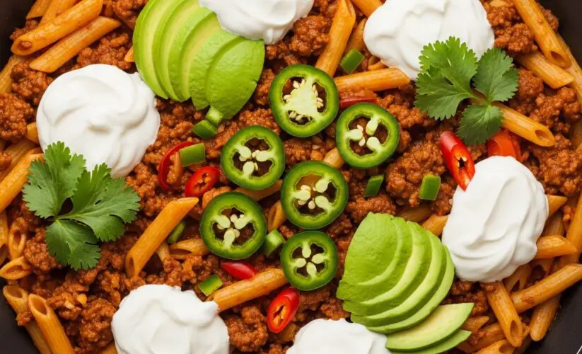 Beef Enchilada Pasta One-Pan Meal Recipe – Easy, Cheesy Comfort Food!